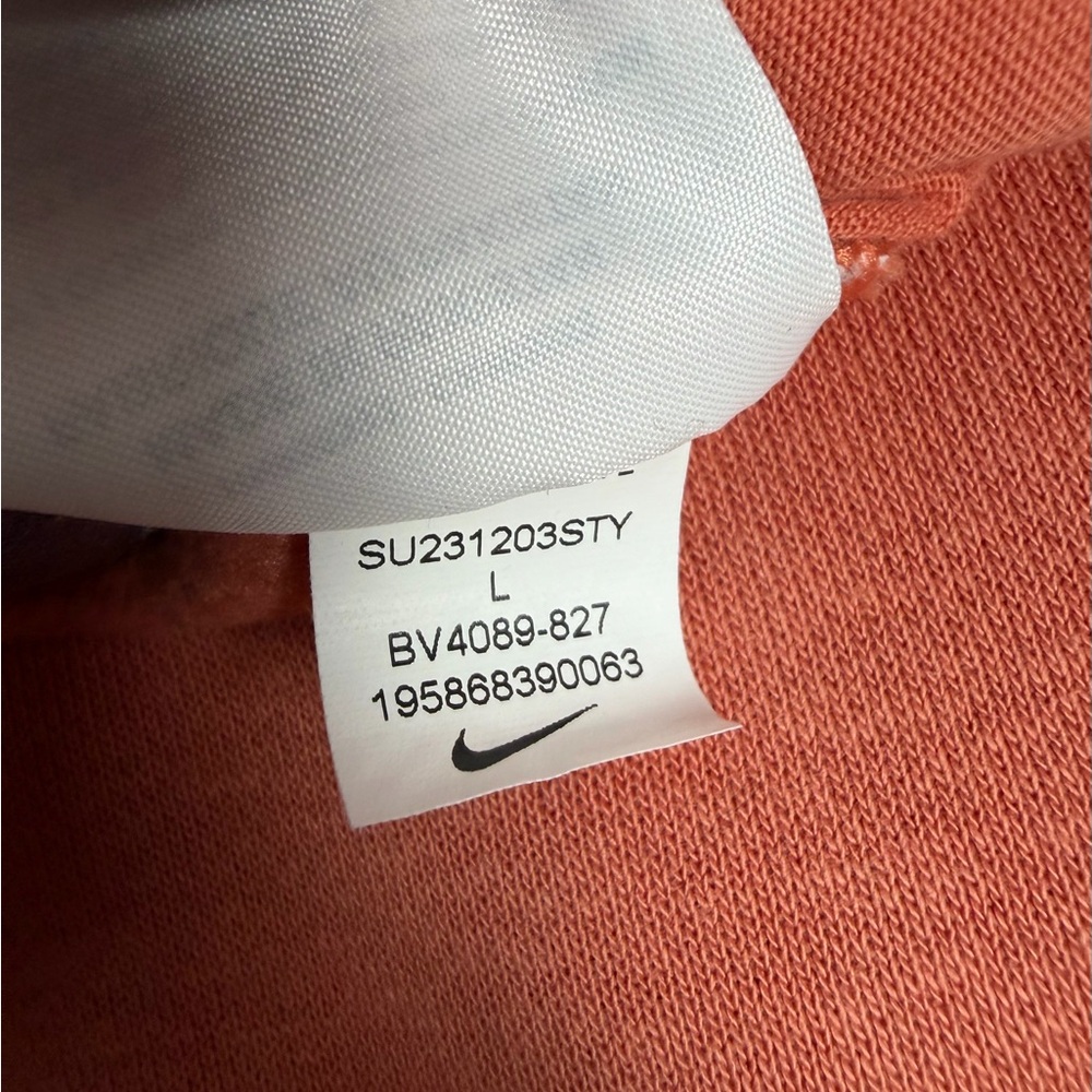Nike Women’s Rust Orange Sportswear Essential Fleece Joggers Sweatpants Size L - Picture 17 of 17